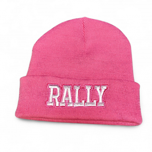 RALLY kötött visszahajtott sapka, pink